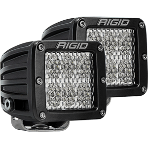 RIGID INDUSTRIES D-SERIES PRO SPECTER-DIFFUSED LED, PAIR, BLACK