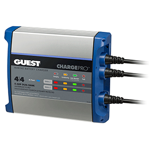 GUEST ON-BOARD BATTERY CHARGER 8A / 12V, 2 BANK, 120V INPUT