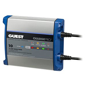 GUEST ON-BOARD BATTERY CHARGER 10A / 12V, 1 BANK, 120V INPUT