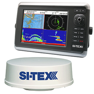 SITEX NAVSTAR 12R GPS CHARTPLOTTER, SONAR, RADAR SYSTEM W/MDS-12 RADAR