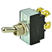 BEP DPST CHROME PLATED TOGGLE SWITCH - OFF/ON