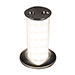 QUICK SECRET 6W RETRACTABLE LAMP W/AUTO SWITCH IP66 MIRRORED CHROME FINISH - WARM WHITE LED