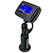 NAVPOD PEDASTAL POD WITH RAM MOUNT PRE CUT FOR GARMIN 742XS -CARBON BLACK