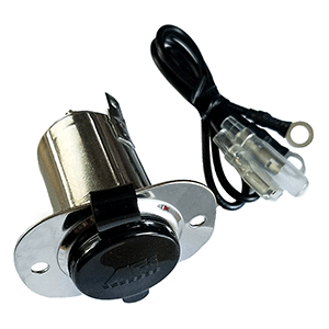 MARINCO STAINLESS STEEL 12V RECEPTACLE W/CAP