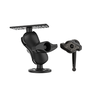 RAM MOUNT UNIVERSAL D SIZE BALL MOUNT WITH SHORT ARM AND HI-TORQ WRENCH FOR 9"-12" FISHFINDERS AND CHARTPLOTTERS