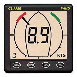 CLIPPER TACTICAL TRUE APPARENT WIND DISPLAY REPEATER -NON-RETURNABLE FOR ANY REASON