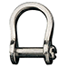 RONSTAN SHACKLE, BOW, SLOTTED PIN, 3MM X 13MM X 9MM