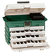PLANO 4-DRAWER TACKLE BOX, GREEN METALLIC/SILVER