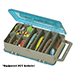 PLANO DOUBLE-SIDED TACKLE ORGANIZER MEDIUM, SILVER/BLUE