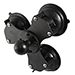 RAM MOUNT TRIPLE TWIST LOCK SUCTION CUP MOUNT W/ 1.5