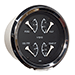 VDO ALLENTARE 4 IN 1 GAUGE 85 MM BLACK DIAL WHITE POINTER