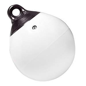 TAYLOR MADE 18" TUFF END INFLATABLE VINYL BUOY, WHITE