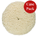 PRESTA ROTARY WOOL BUFFING PAD, WHITE HEAVY CUT, *CASE OF 12*