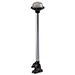 PERKO FOLD DOWN ALL-ROUND FROSTED GLOBE POLE LIGHT, VERTICAL MOUNT, WHITE
