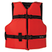ONYX NYLON GENERAL PURPOSE LIFE JACKET, YOUTH 50-90LBS, RED