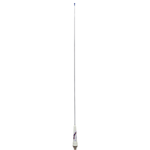 GLOMEX 35" CLASSIC STAINLESS STEEL VHF 3DB SAILBOAT ANTENNA W/BRACKET & PL-259 CONNECTOR - NO CABLE