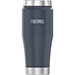 THERMOS 16OZ SS TRAVEL TUMBLER MATTE DUSTY BLUE