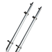 TACO 18' DELUXE OUTRIGGER POLES w/ROLLERS, SILVER/SILVER
