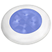 HELLA MARINE BLUE LED ROUND COURTESY LAMP, WHITE BEZEL, 24V