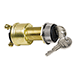 COLE HERSEE 3 POSITION BRASS IGNITION SWITCH w/RUBBER BOOT