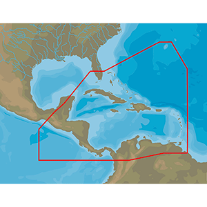 C-MAP 4D NA-D065 CARIBBEAN & CENTRAL AMERICA -MICROSD/SD