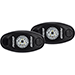 RIGID INDUSTRIES A-SERIES BLACK LOW POWER LED LIGHT PAIR - WARM WHITE