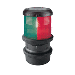 AQUA SIGNAL SERIES 40 TRI-COLOR DECK MOUNT LIGHT W/QUICFITS - BLACK HOUSING