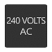 BLUE SEA 6520-0008 SQUARE FORMAT 240 VOLTS AC LABEL