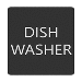 BLUE SEA 6520-0138 SQUARE FORMAT DISH WASHER LABEL