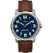 TIMEX EXPEDITION BLUE DIAL BROWN STRAP