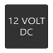BLUE SEA 6520-0005 SQUARE FORMAT 12 VOLT DC LABEL