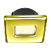 I2SYSTEMS EMBER E1150Z SNAP-IN - POLISHED GOLD - SQUARE - WARM WHITE LIGHT