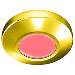 I2SYSTEMS PROFILE P1100 1.5W SURFACE MOUNT LIGHT - RED - GOLD FINISH