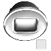 I2SYSTEMS EMBER E1150Z SNAP-IN, BRUSHED NICKEL, ROUND, COOL WHITE LIGHT