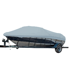 CARVER PERFORMANCE POLY-GUARD STYLED-TO-FIT BOAT COVER f/17.5' STERNDRIVE V-HULL RUNABOUT BOATS (INCLUDING EUROSTYLE) w/WINDSHIE