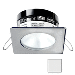 I2SYSTEMS APEIRON PRO A503, 3W SPRING MOUNT LIGHT, SQUARE/ROUND, COOL WHITE, BRUSHED NICKEL FINISH