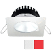 I2SYSTEMS APEIRON PRO A506, 6W SPRING MOUNT LIGHT, SQUARE/ROUND, COOL WHITE & RED, WHITE FINISH