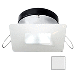 I2SYSTEMS APEIRON A1110Z, 4.5W SPRING MOUNT LIGHT, SQUARE/SQUARE, COOL WHITE, WHITE FINISH