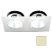 I2SYSTEMS APEIRON A1110Z, 4.5W SPRING MOUNT LIGHT, DOUBLE ROUND, WARM WHITE, WHITE FINISH