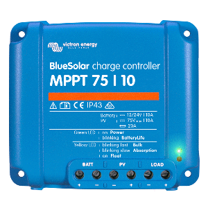 VICTRON BLUESOLAR MPPT CHARGE CONTROLLER, 75V, 10AMP, UL APPROVED