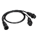 HUMMINBIRD 14 M ID SILR Y DUAL SIDE IMAGE ADAPTER CABLE