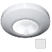 I2SYSTEMS PROFILE P1101Z 2.5W SURFACE MOUNT LIGHT, COOL WHITE, OFF WHITE FINISH