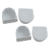 DOCK EDGE END PLUG SMALL WHITE 4 PACK