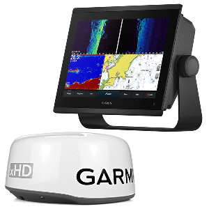 GARMIN GPSMAP 1243XSV COMBO GPS/FISHFINDER, PRELOADED US+CANADA+BAHAMAS BLUECHART G3, LAKEVU G3 w/GMR 18 XHD