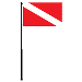 MATE SERIES FLAG POLE, 72
