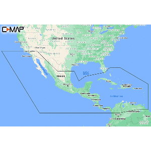 C-MAP CENTRAL AMERICA AND  CARIBBEAN REVEAL COASTAL CHART