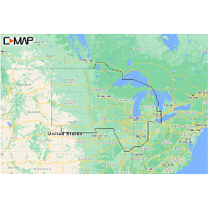 C-MAP US LAKES NORTH CENTRAL REVEAL INLAND CHART