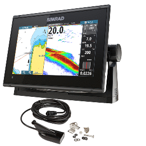 SIMRAD GO9 XSE COMBO W/MED/HI DOWNSCAN TRANSOM MOUNT XDUCER & C-MAP DISCOVER CHART