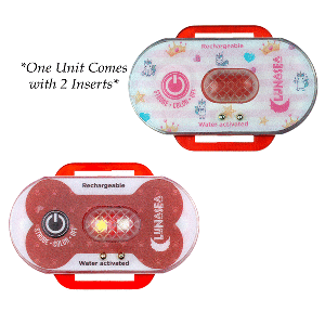 LUNASEA CHILD/PET SAFETY WATER ACTIVATED STROBE LIGHT, RED CASE