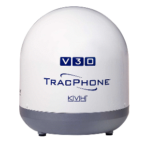 KVH ULTRA COMPACT TRACPHONE V30 W/ DC-BDU